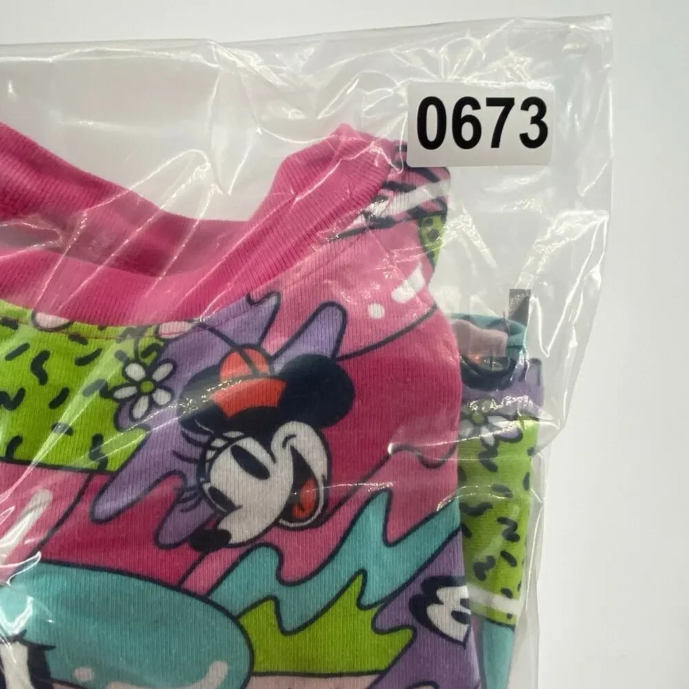 Disney x  Spotted Zebra Pajamas Girls‎ 4T Minnie Colorful Bright 2 Piece